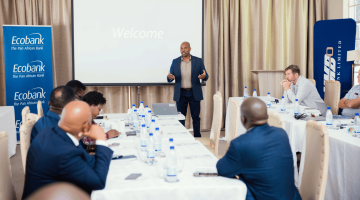 Gerald Gore addressing stakeholders